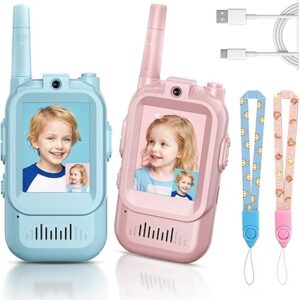 YUSSBCU Video Walkie Talkies – Blue/Pink (Kids)